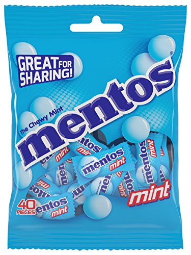 Mentos Mint Candy | Chewy Dragees 135g Pouch | Mint Flavoured Candy