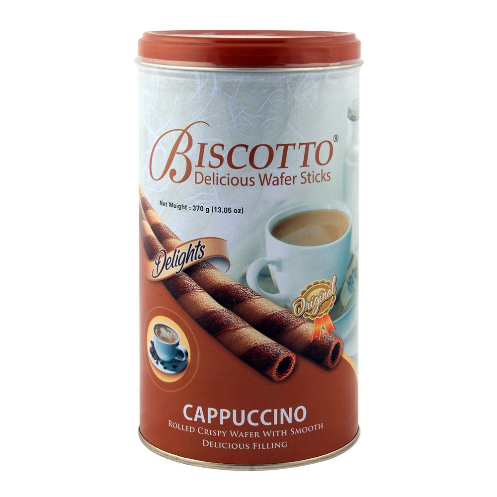 Biscotto Cappuccino Wafer – Large 370g | Crispy Chocolate Coffee Treat