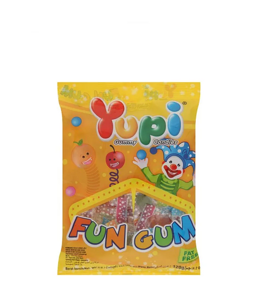 Yupi Fun Gum Jelly | 120g Mixed Flavor Chewy Gummy Jellies 🍬