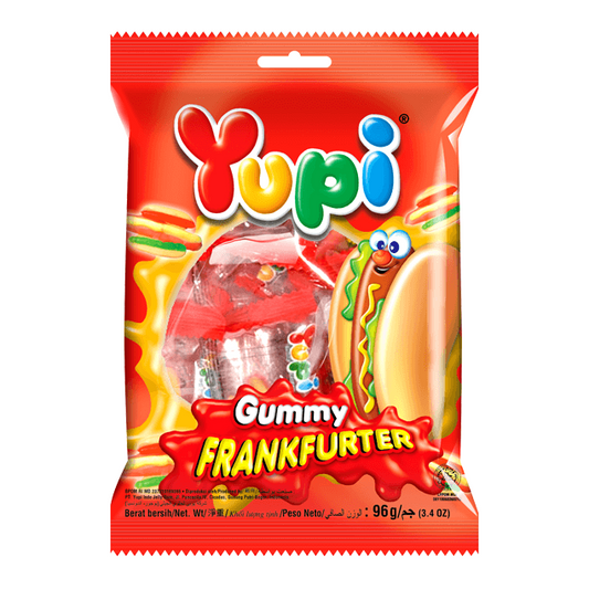 Yupi Gummy Frankfurter Jelly | 96g Fun Hotdog-Shaped Gummy Candies 🌭🍬