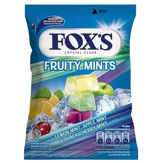 Fox Crystal Clear Candy Fruity Mints Flavored | 90g Pack