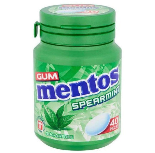 Mentos Gum | Spearmint | 40 Pcs Bottle
